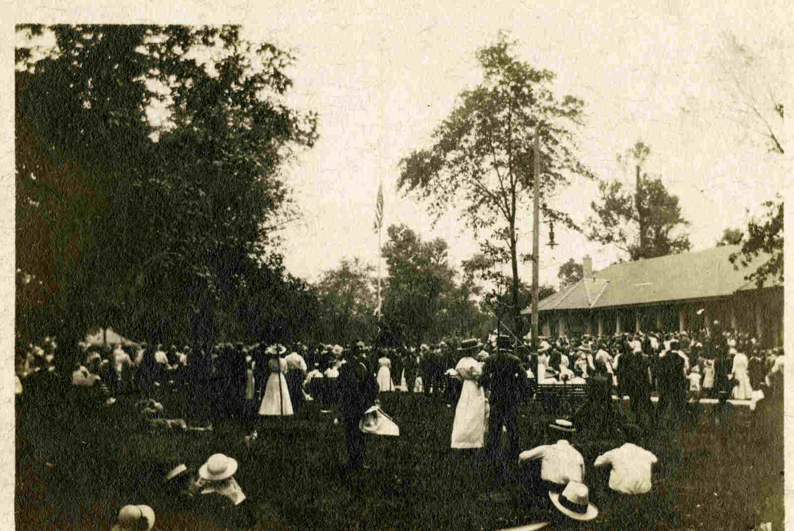 Four New Art Installations Are Coming to Goodale Park 2 crowds gathered in goodale park in 1912