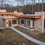 frank lloyd wright inspired cabin