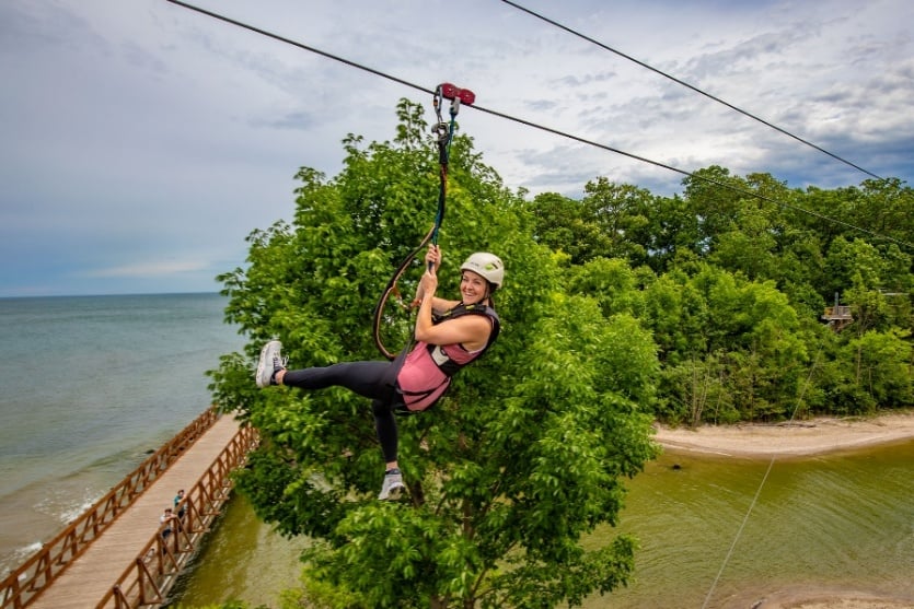 lake erie zip line