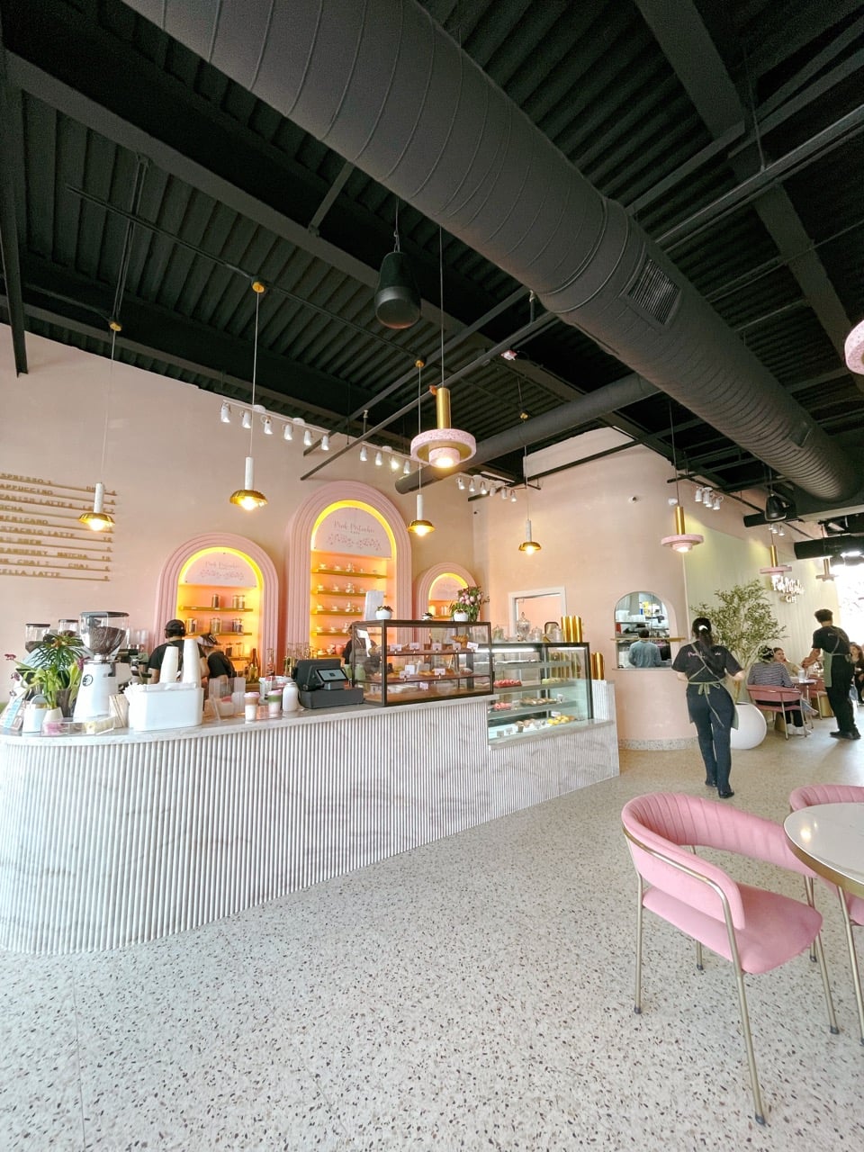 Pink Pistachio Cafe Is The Dreamiest New Spot In Grandview 3 pink pistachio cafe counter