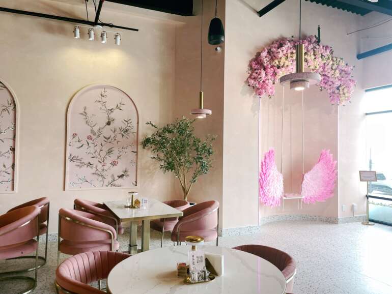 Pink Pistachio Cafe Is The Dreamiest New Spot In Grandview 6 pink pistachio cafe interior