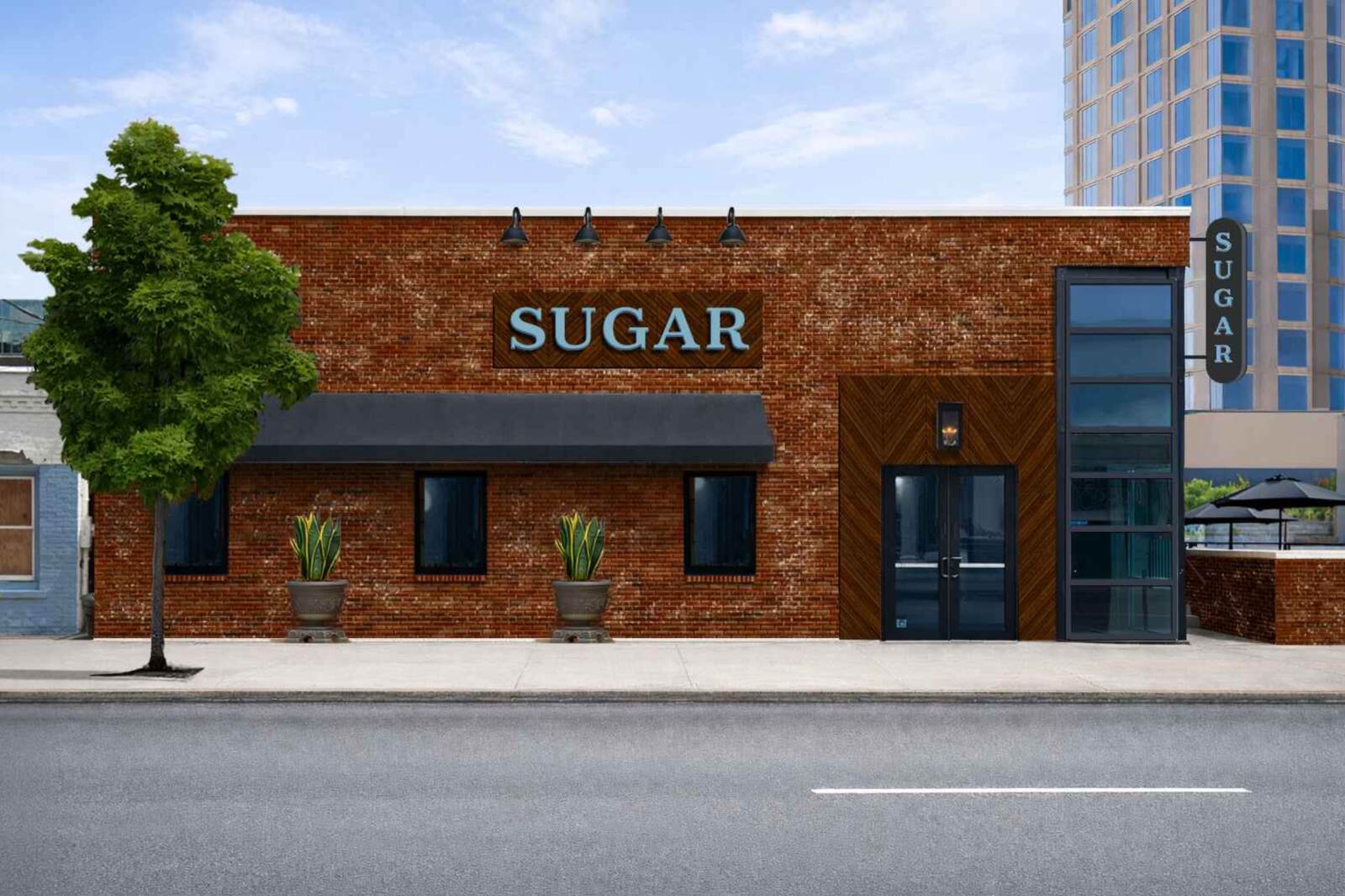 sugar restaurant exterior 