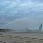 united airplane on tarmac