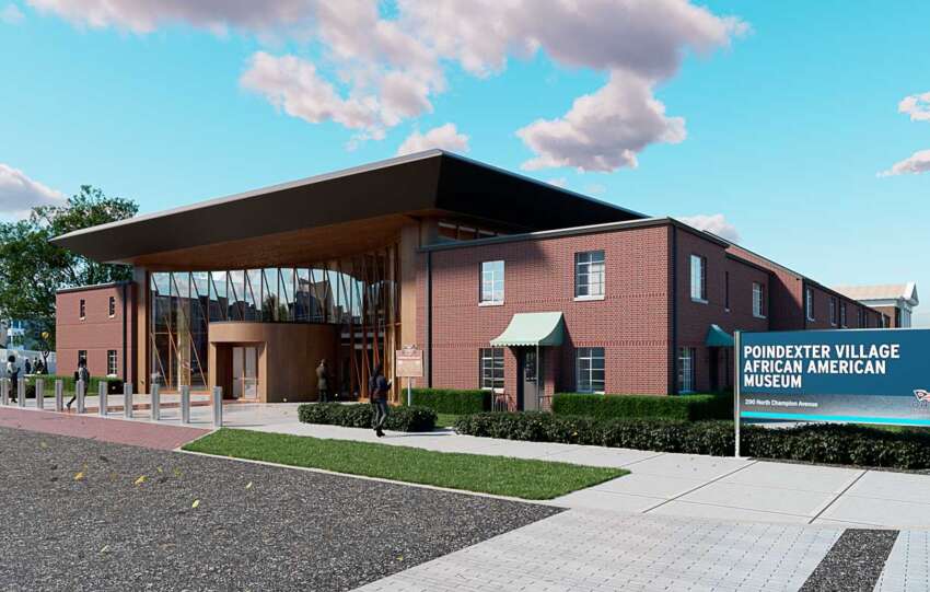 poindexter museum exterior rendering