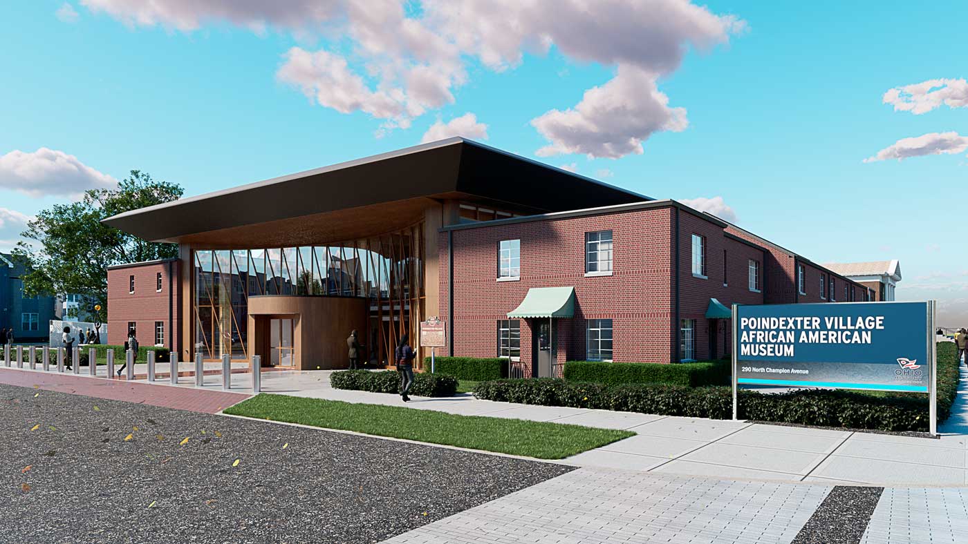 poindexter museum exterior rendering