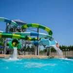 person on waterslide