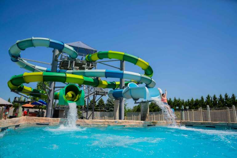 Zoombezi Bay Is Hosting A Swimming Lesson That Could Help Save Lives 17 person on waterslide