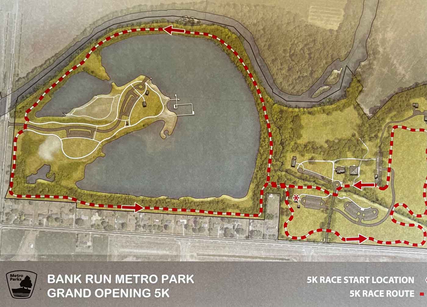 map of bank run metro park