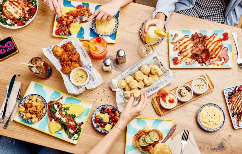 breakfast food on table