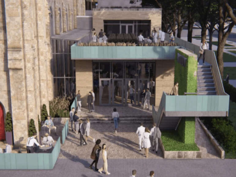 CAPA Receives Major Grant For Historic Downtown Music Hall Renovation 4 a rooftop bar at music hall renovation