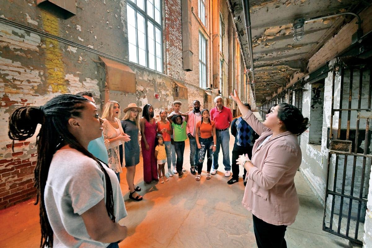people on tour at ohio reformatory