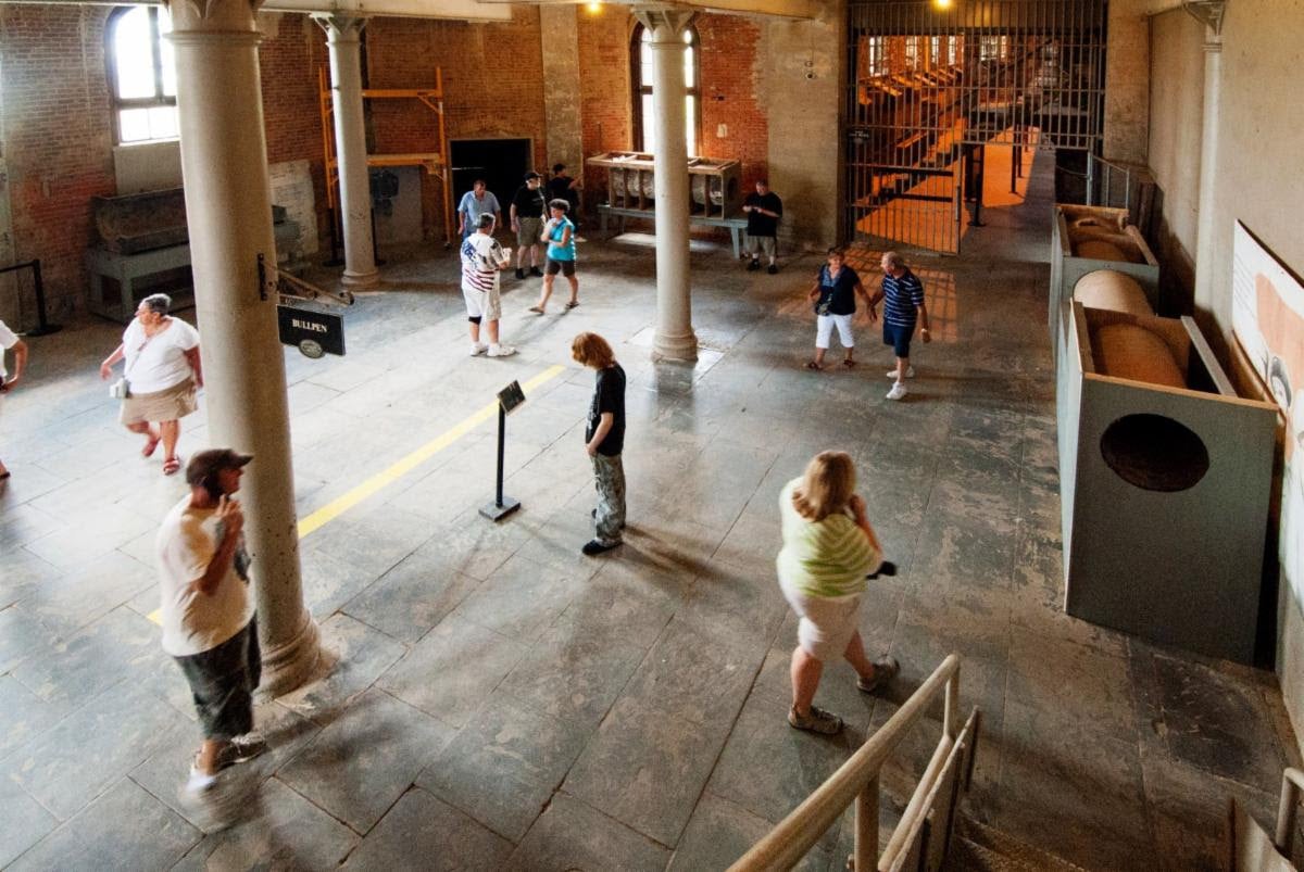 people on tour at ohio reformatory
