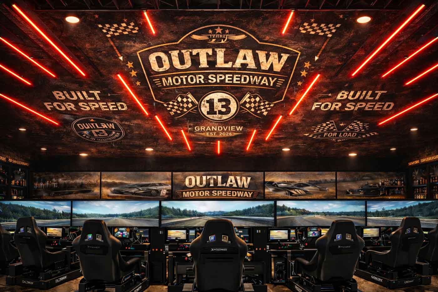 Grandview’s New Racing Simulator Bar Lets You Race F1 Cars And IndyCars 1 outlaw motor speedway racing chairs