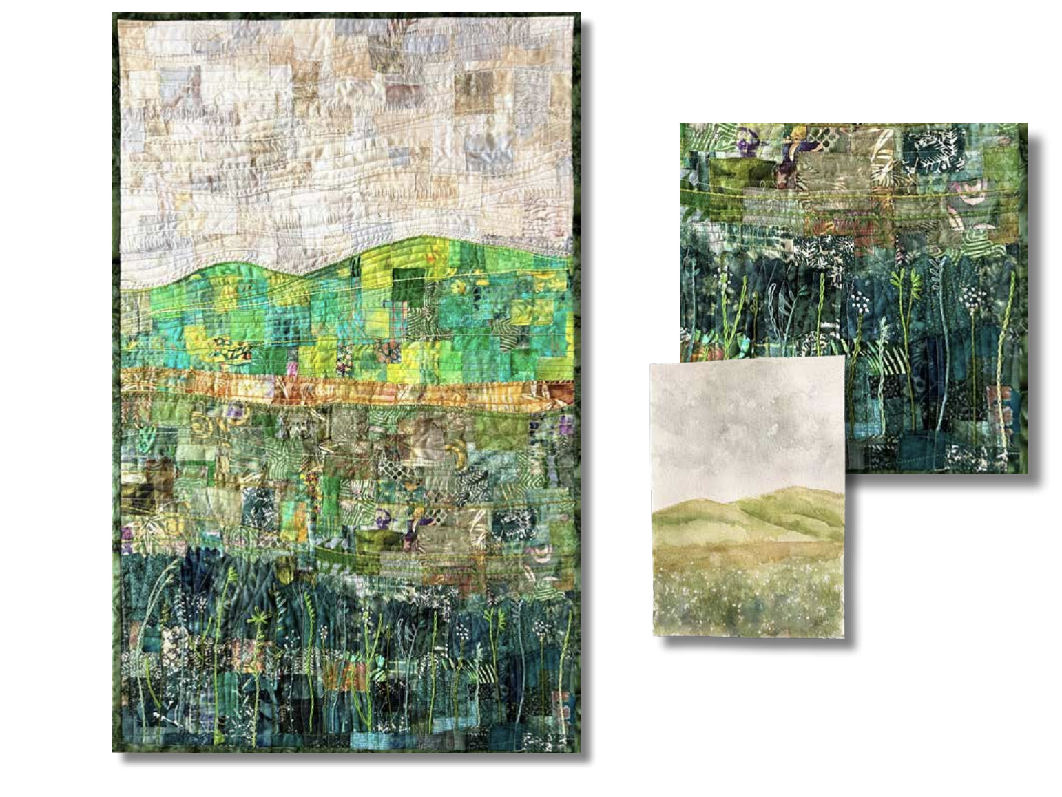 Impressions in Quilt & Watercolor 1 Impressions in Quilt & Watercolor