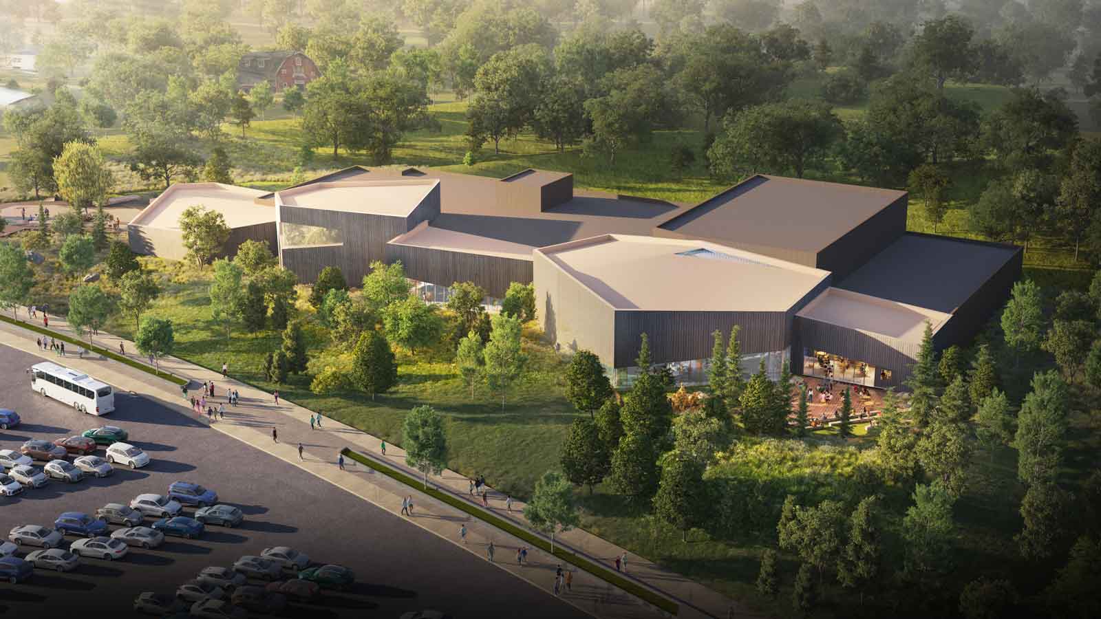 Columbus Zoo Unveils Plans for Massive New John F. Wolfe Aquarium 1 aerial view of columbus zoo aquarium