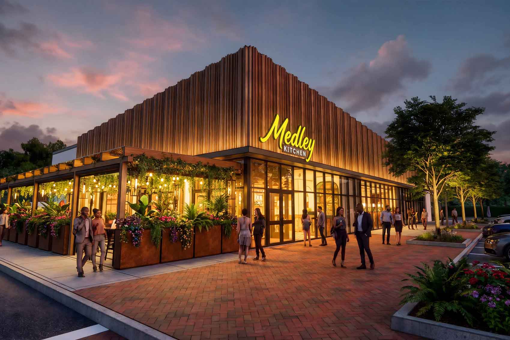rendering of medley kitchen