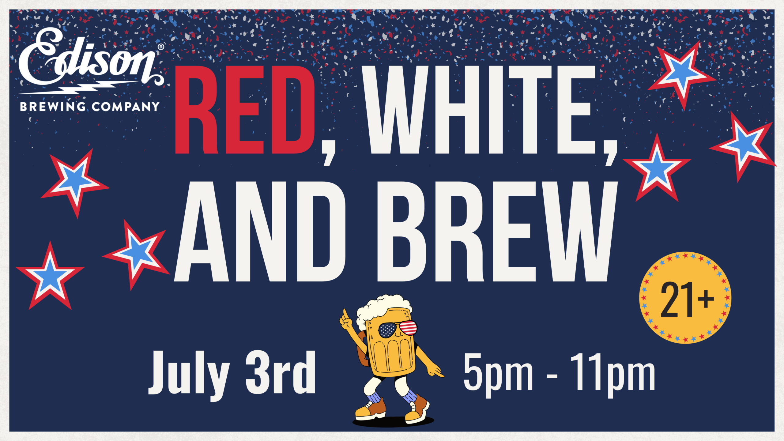 Edisons Red White and Brew 1 Edisons Red White and Brew