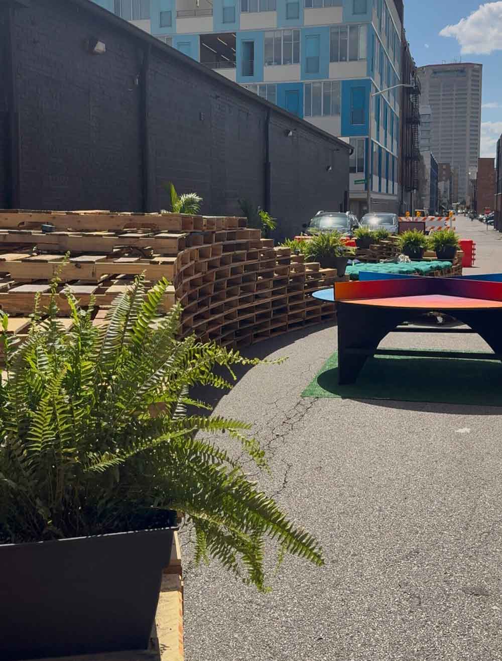A Hidden Downtown Street Has Been Transformed Into Columbus's Newest Summer Hangout 1 lafayette lounge downtown columbus