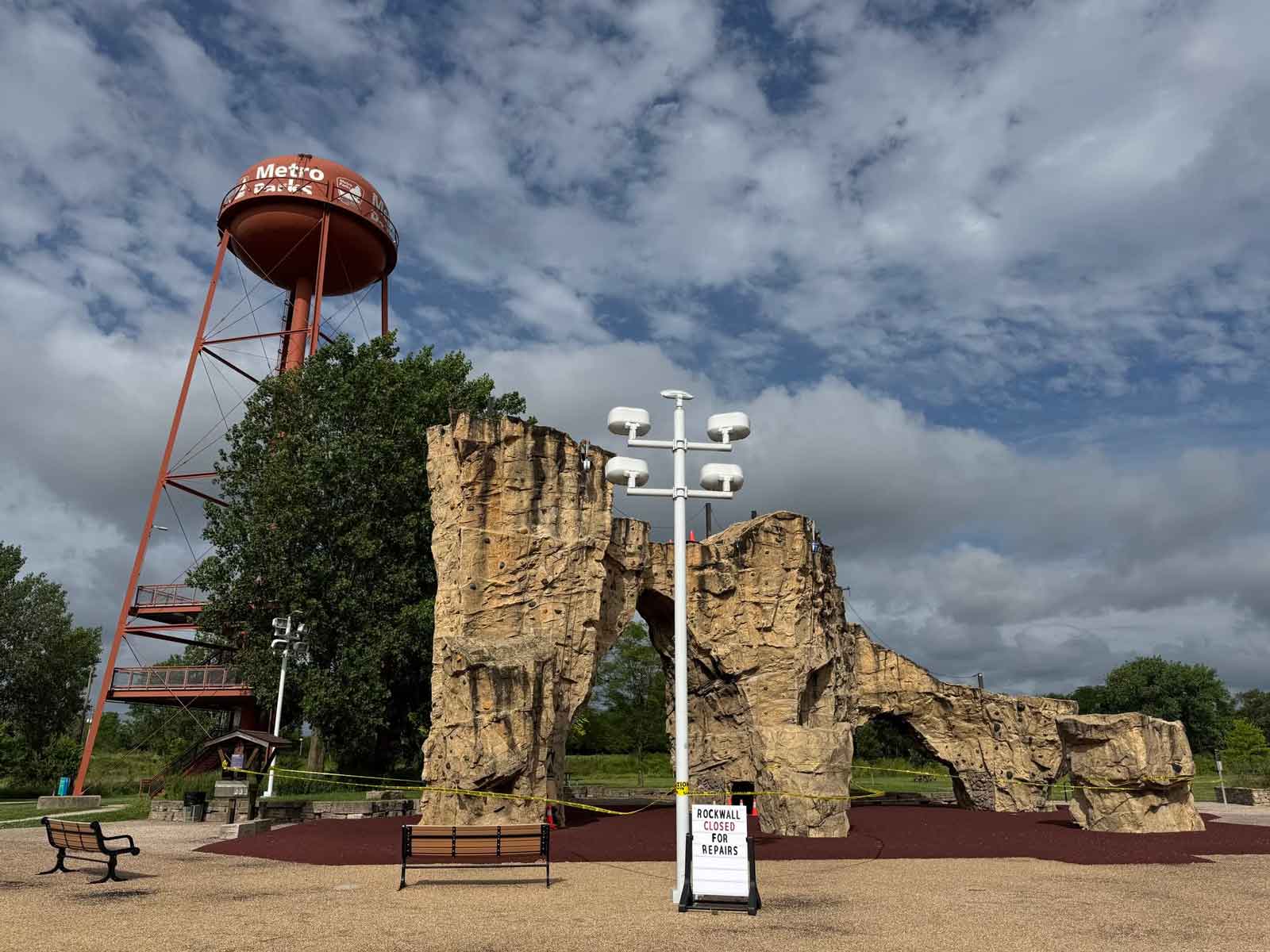 scioto audubon rock climbing wall