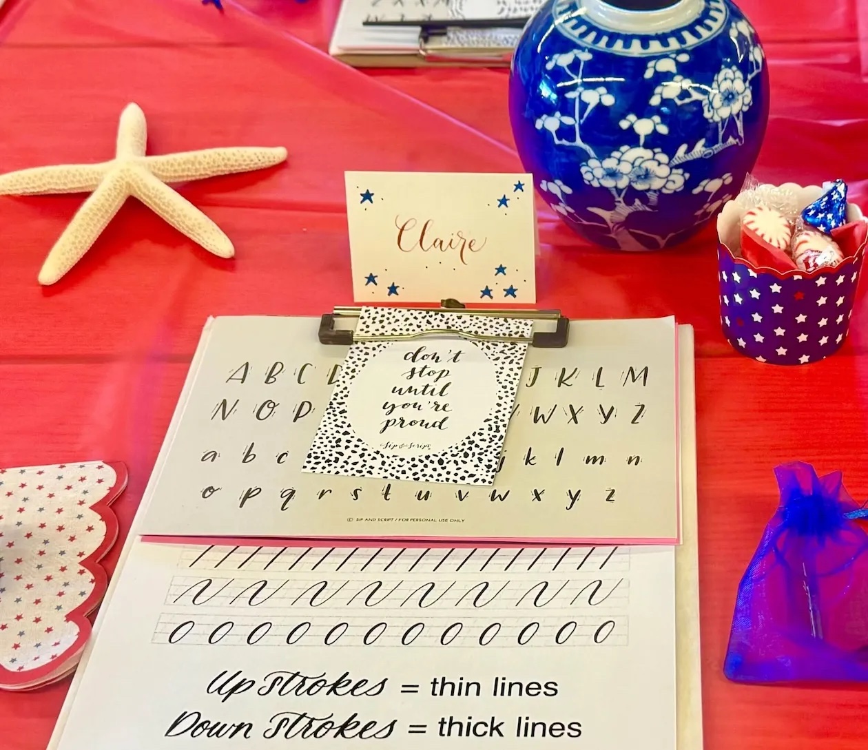 Modern Calligraphy for Beginners at Grove City Brewing 1 Modern Calligraphy for Beginners at Grove City Brewing