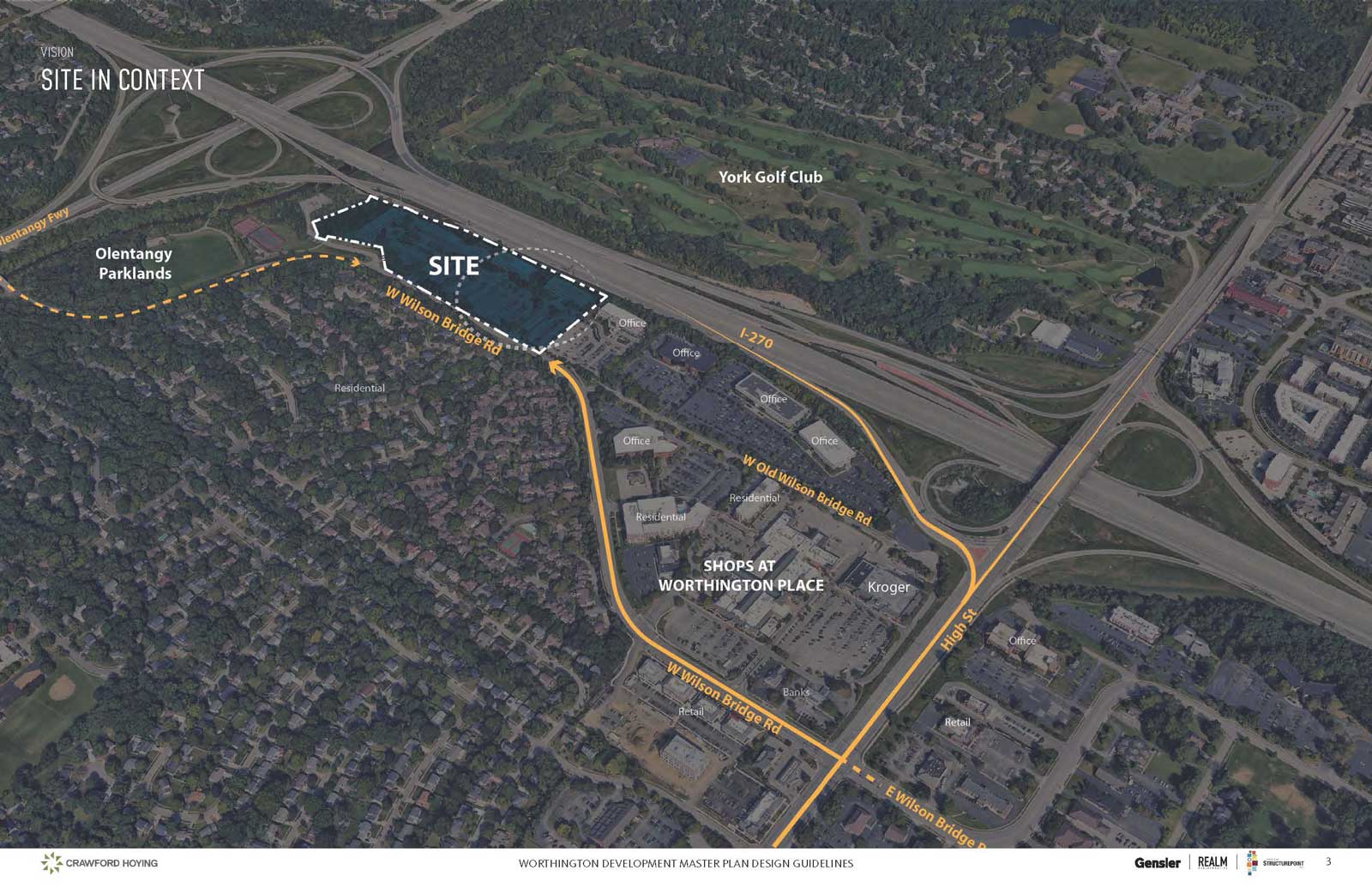 map of potential worthington development