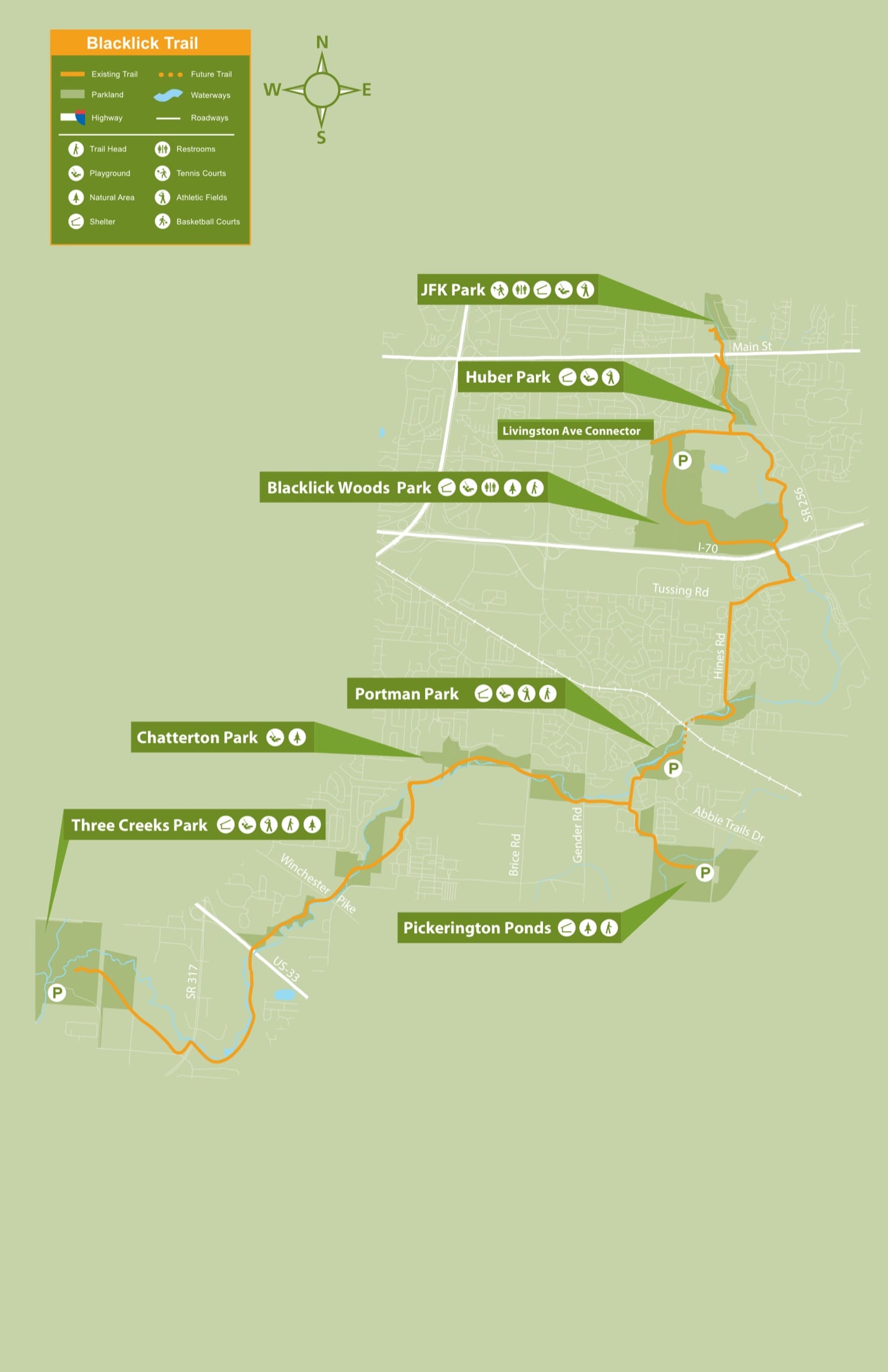 The 9 Best Bike Trails In Columbus, Ohio 2 Blacklick Creek Trail map