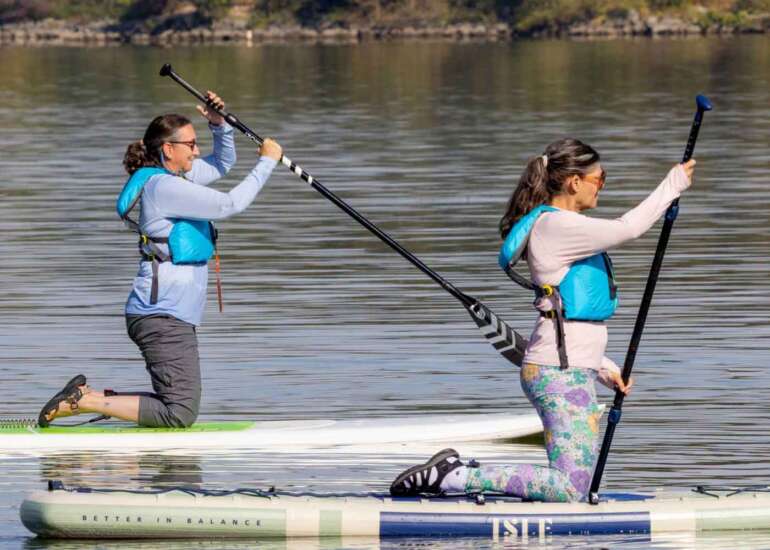 ODNR Bringing Back Women’s Outdoor Adventure Weekend This September 3 women on paddleboards
