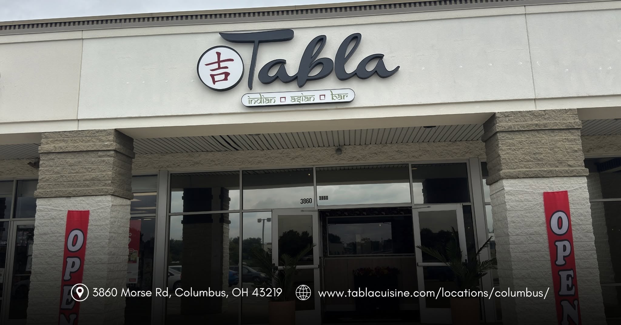 The Best New Restaurants In Columbus (August 2026) 9 sign on exterior of tabla indian restaurant