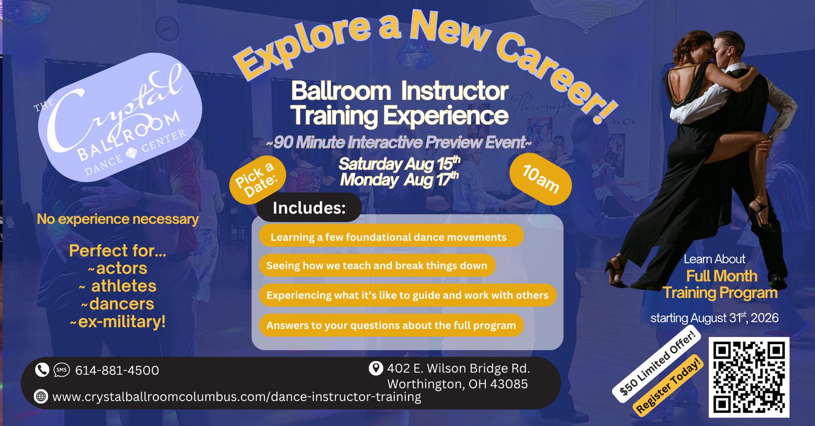 Events 11 Ballroom Instructor Training Experience
