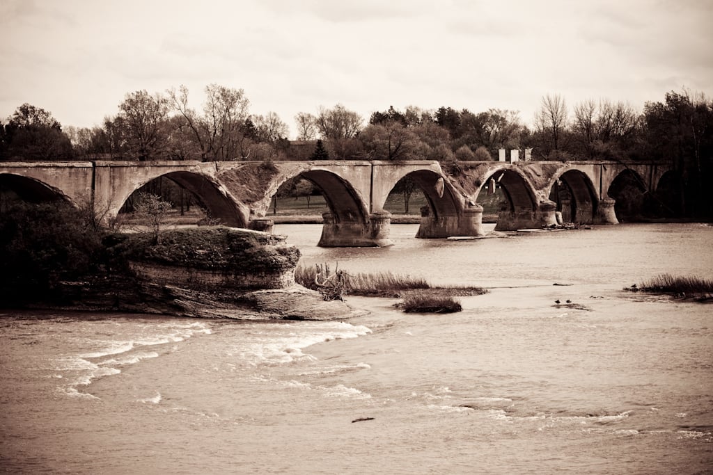 Windows Down, Leaves All Around: Ohio’s Top Scenic Fall Drives 4 Old Interurban Bridge over the Maumee River at Roche de Boeuf near Waterville