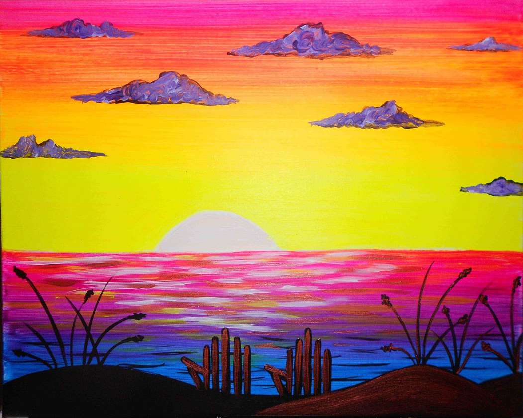Events 4 🎨🥤🌊 Paint and Sip: Beach Bliss 🏖️✨