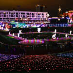 Downtown Columbus Is Getting A Brand New Holiday Tradition This Winter holiday light display decorating huntington park