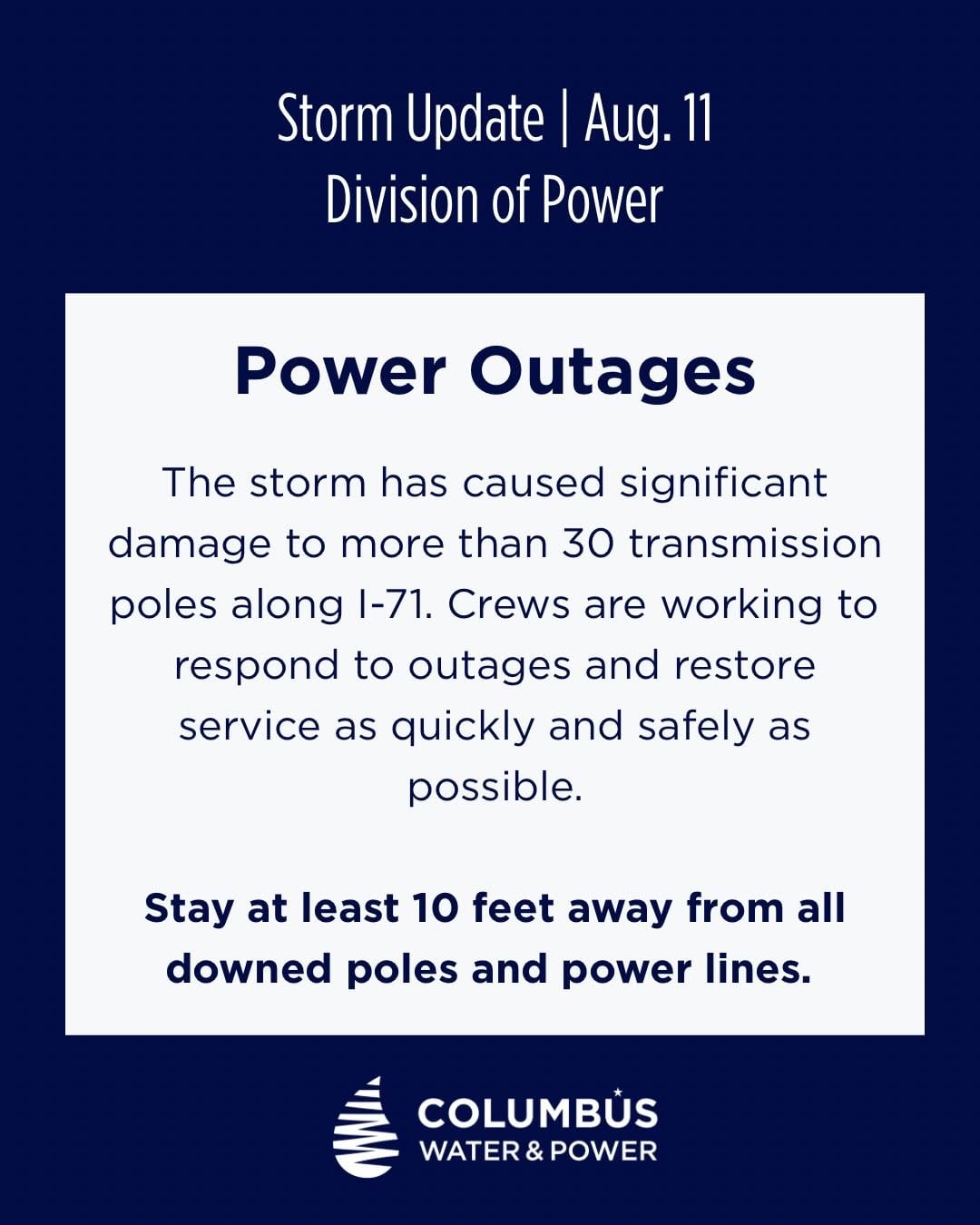 When Will Power Be Back On In Columbus After Tuesday’s Storm? 1 columbus water power storm update 8 11