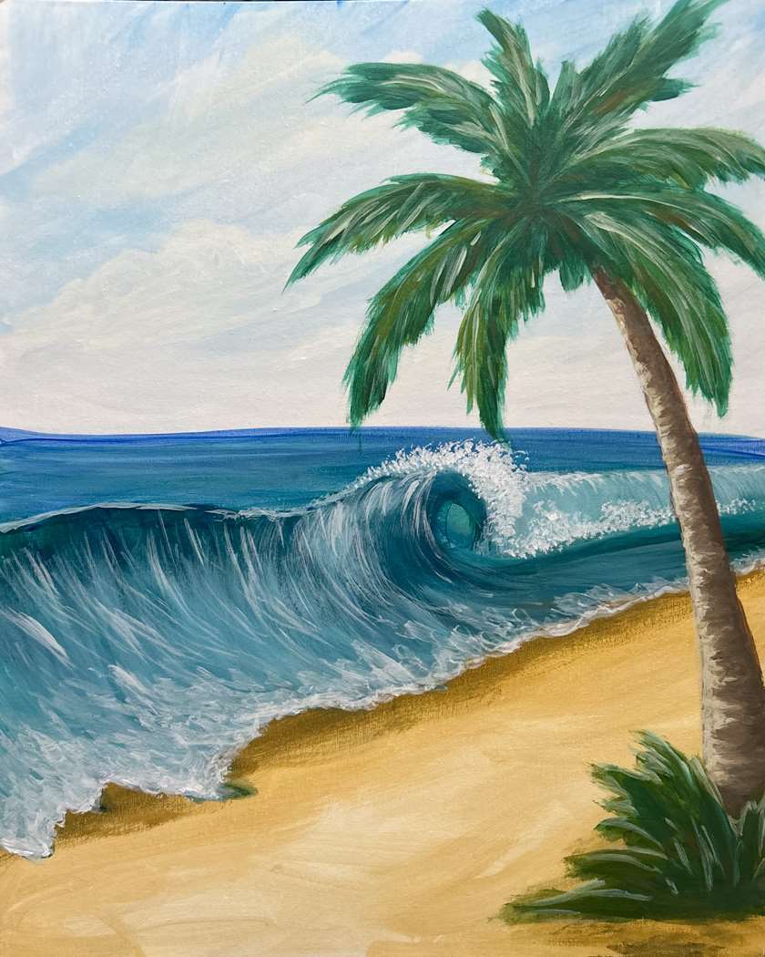 Events 19 🎨🥤🌴 Paint and Sip: Easy Breezy 🌊✨