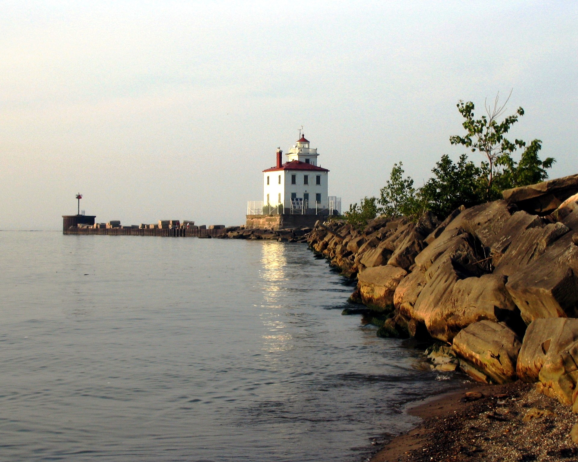 Fairport Harbor West Breakwater Light on Lake Erie