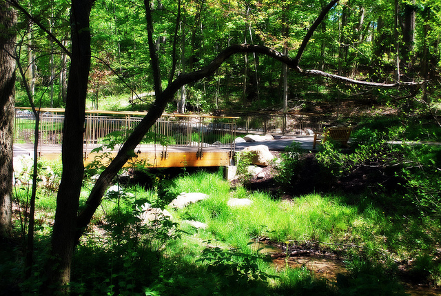 The Witch's Tower: Dayton's 'Frankenstein's Castle' Legend 6 Footbridge at Hills and Dales MetroPark in Kettering, Ohio
