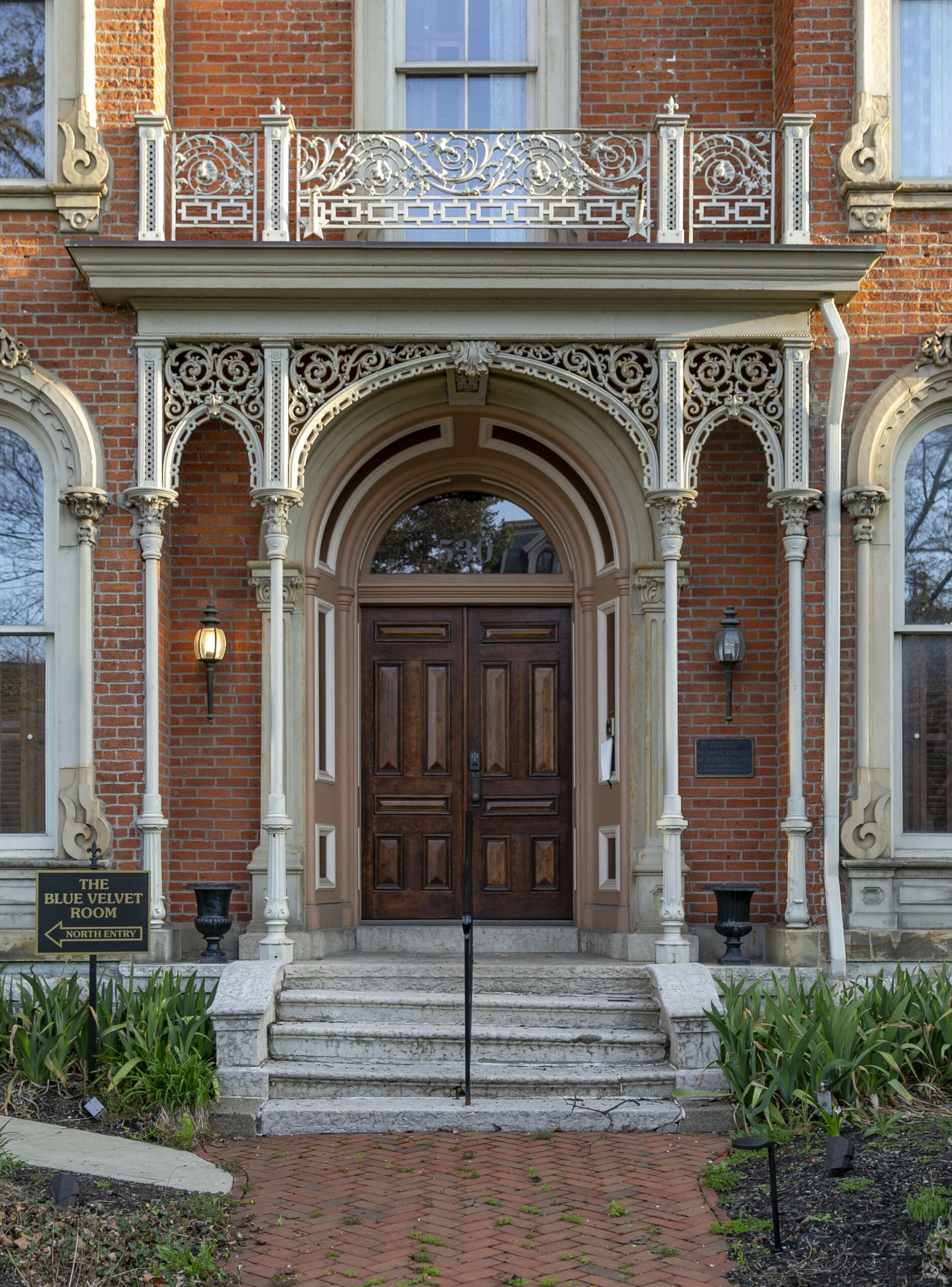 Own A Piece of Columbus History: $1.2 Million Italianate Dream Home 2 Ornate doorway of the Snowden-Gray House in Columbus