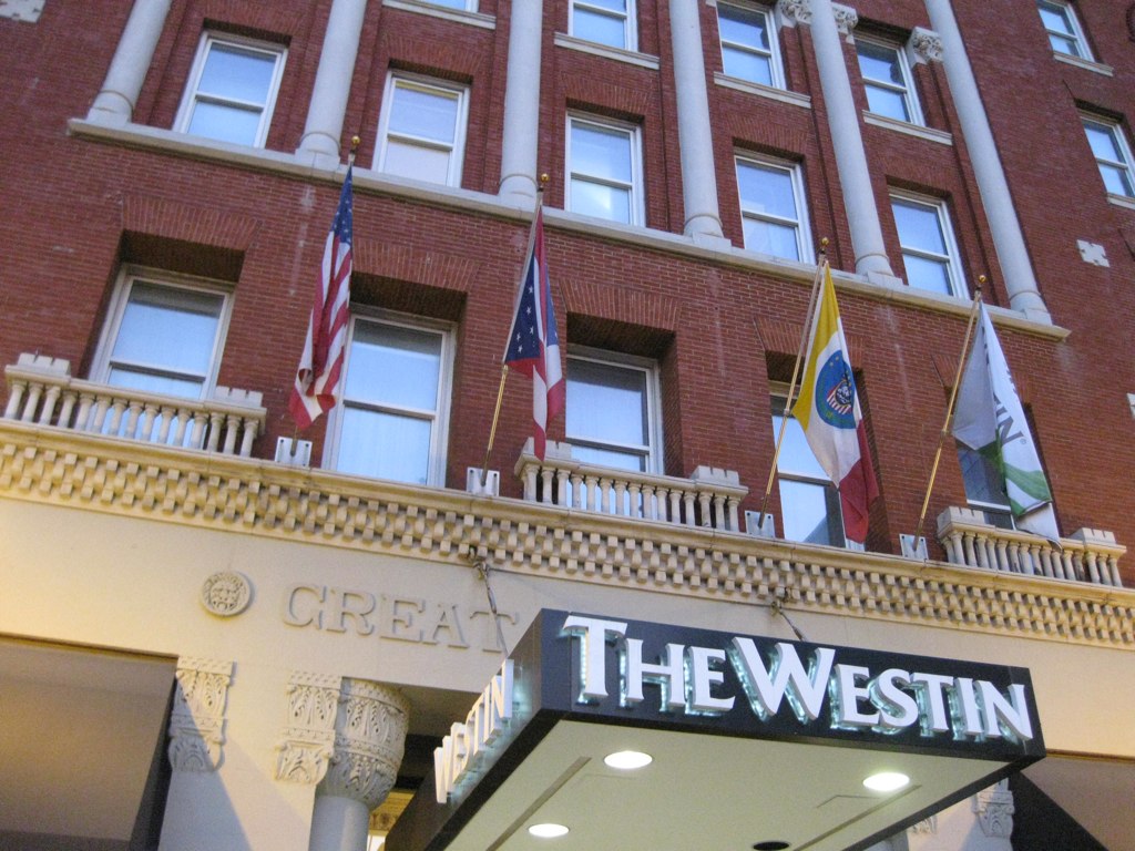 Entrance of The Westin Great Southern Columbus hotel