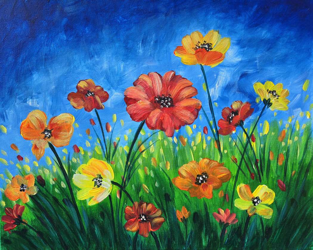 Events 23 🎨🥤🌼 Paint and Sip: Wildflower Whimsy 🌿✨