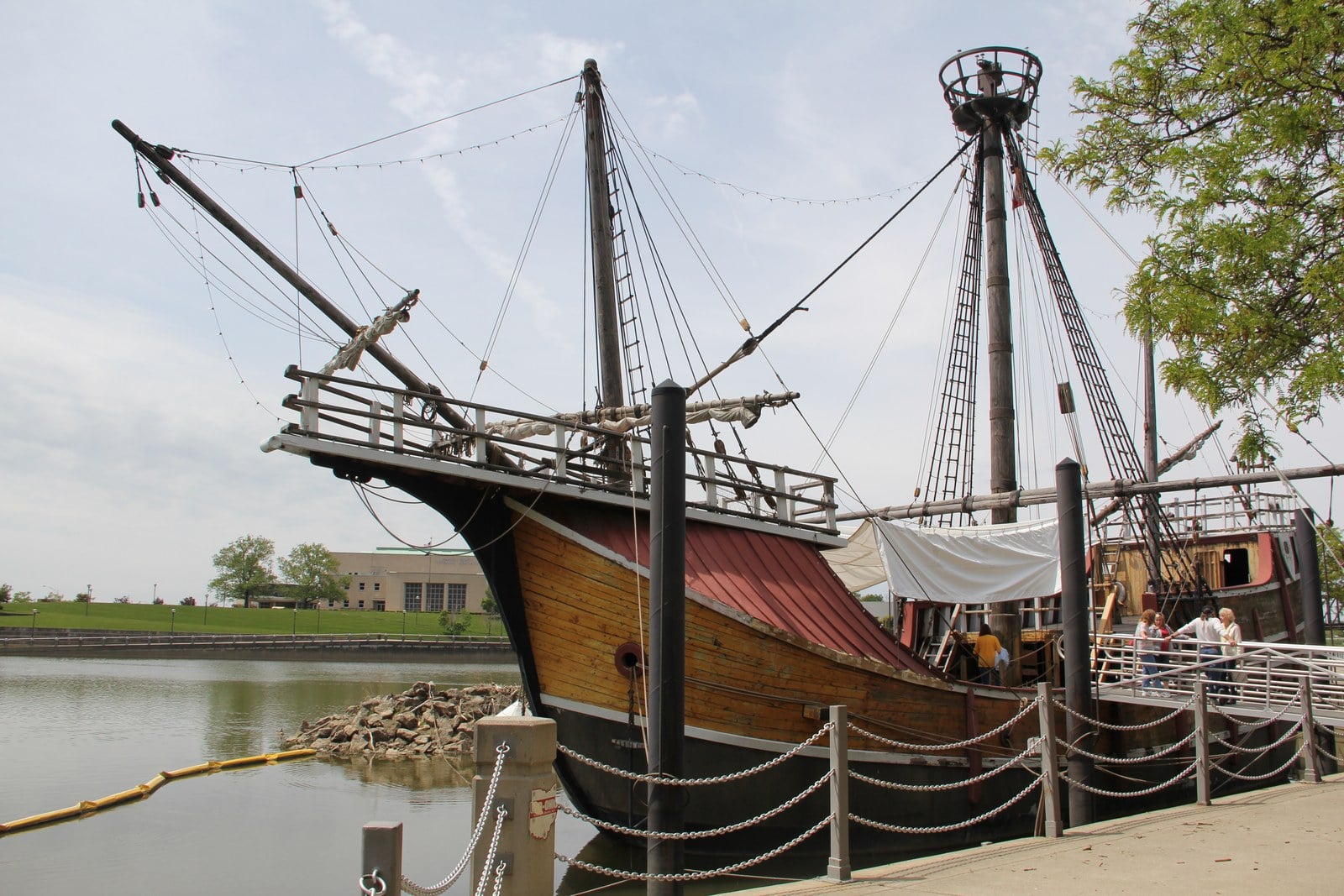 The Old Santa Maria Is Sitting In Pieces In A Field Off Of US-23 1 Santa Maria replica ship docked on the Scioto River in downtown Columbus