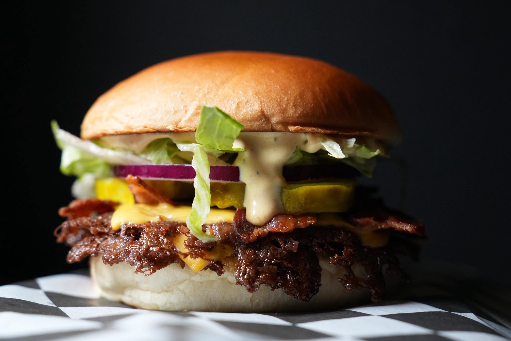 The Best Burgers In Columbus 10 smash burger with cheese, lettuce, and other toppings