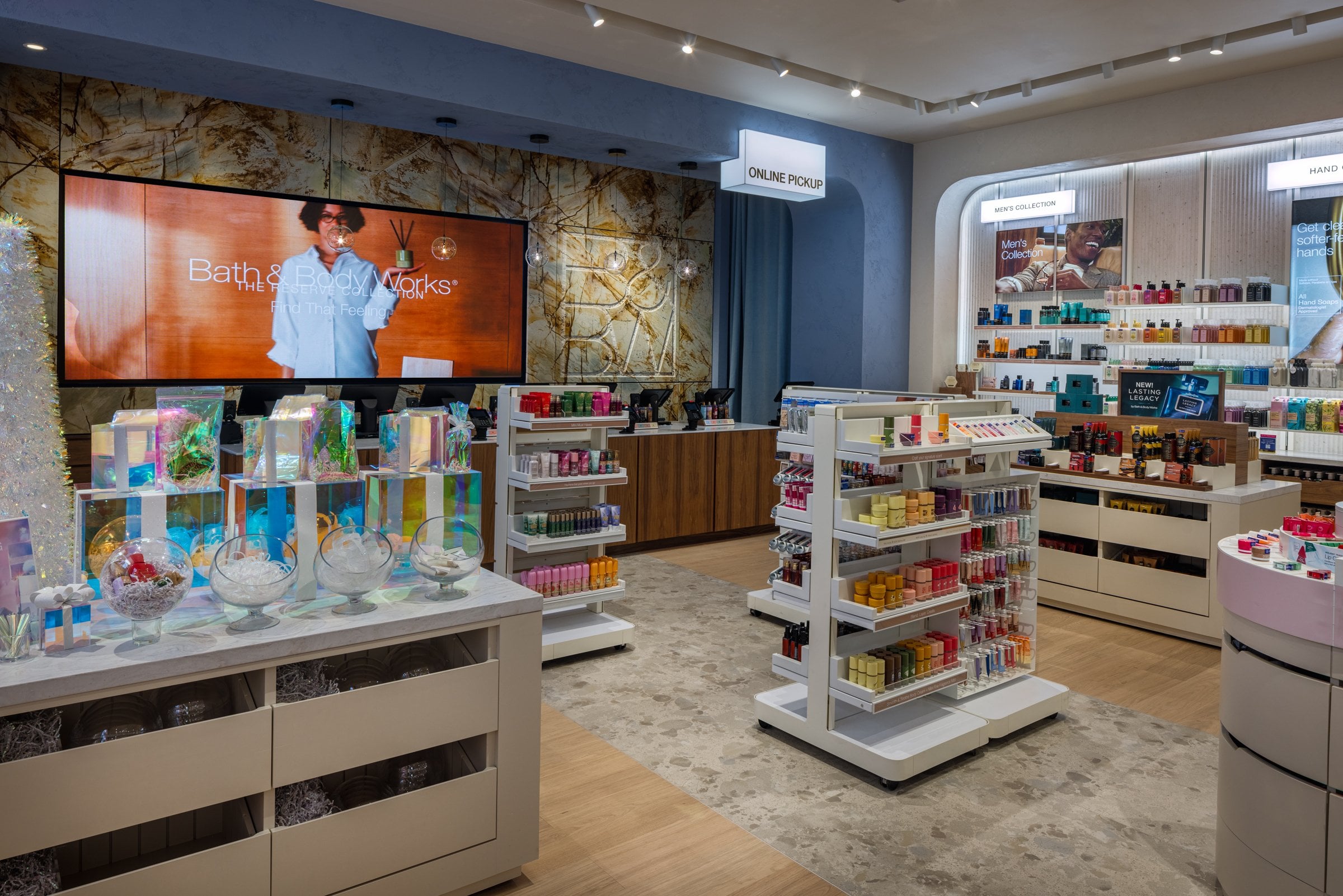 Bath & Body Works' New Store Concept Is All About Finding Your Next Favorite Scent 2 interior of bath and body works store