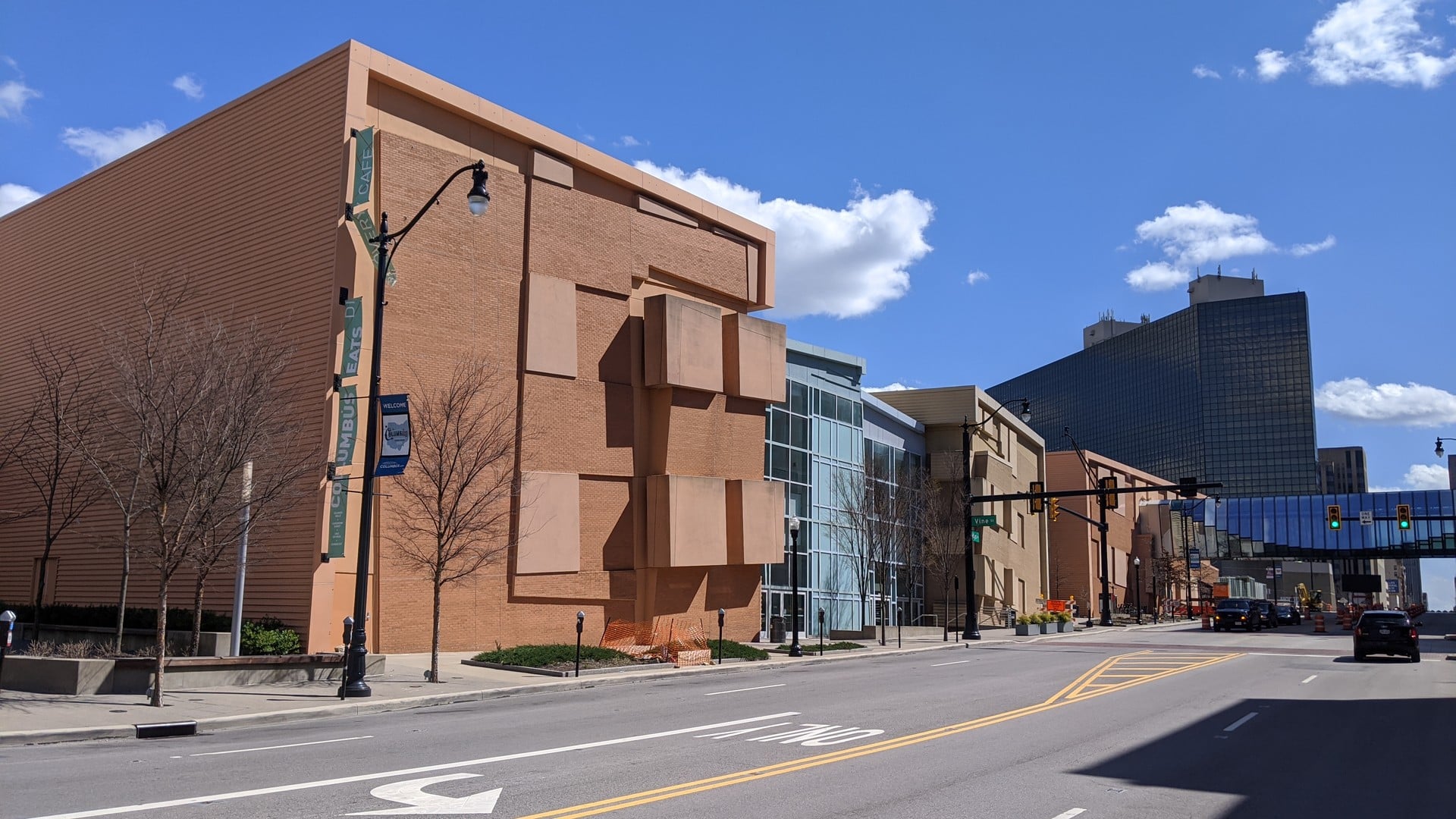 The Best Things To Do In Columbus This Weekend (October 30th–November 1st) 6 The terracotta and glass High Street front of the Greater Columbus Convention Center